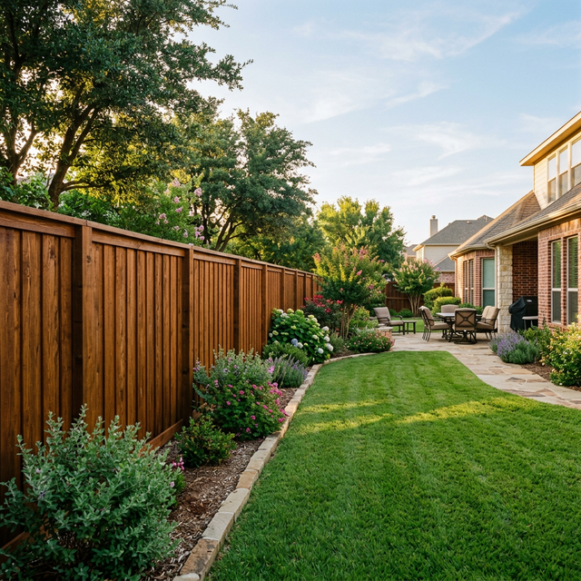 Fence restoration and staining in Stafford TX