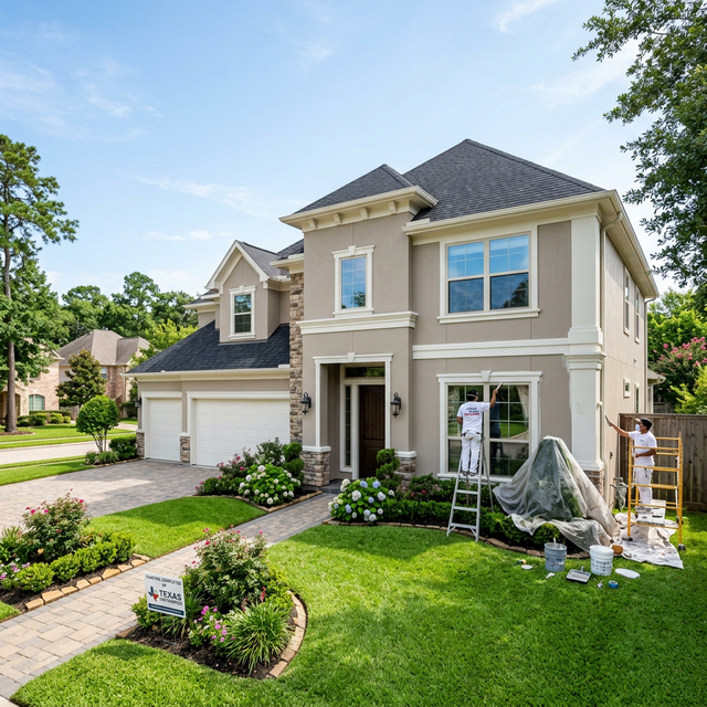 Exterior painting service in Stafford TX